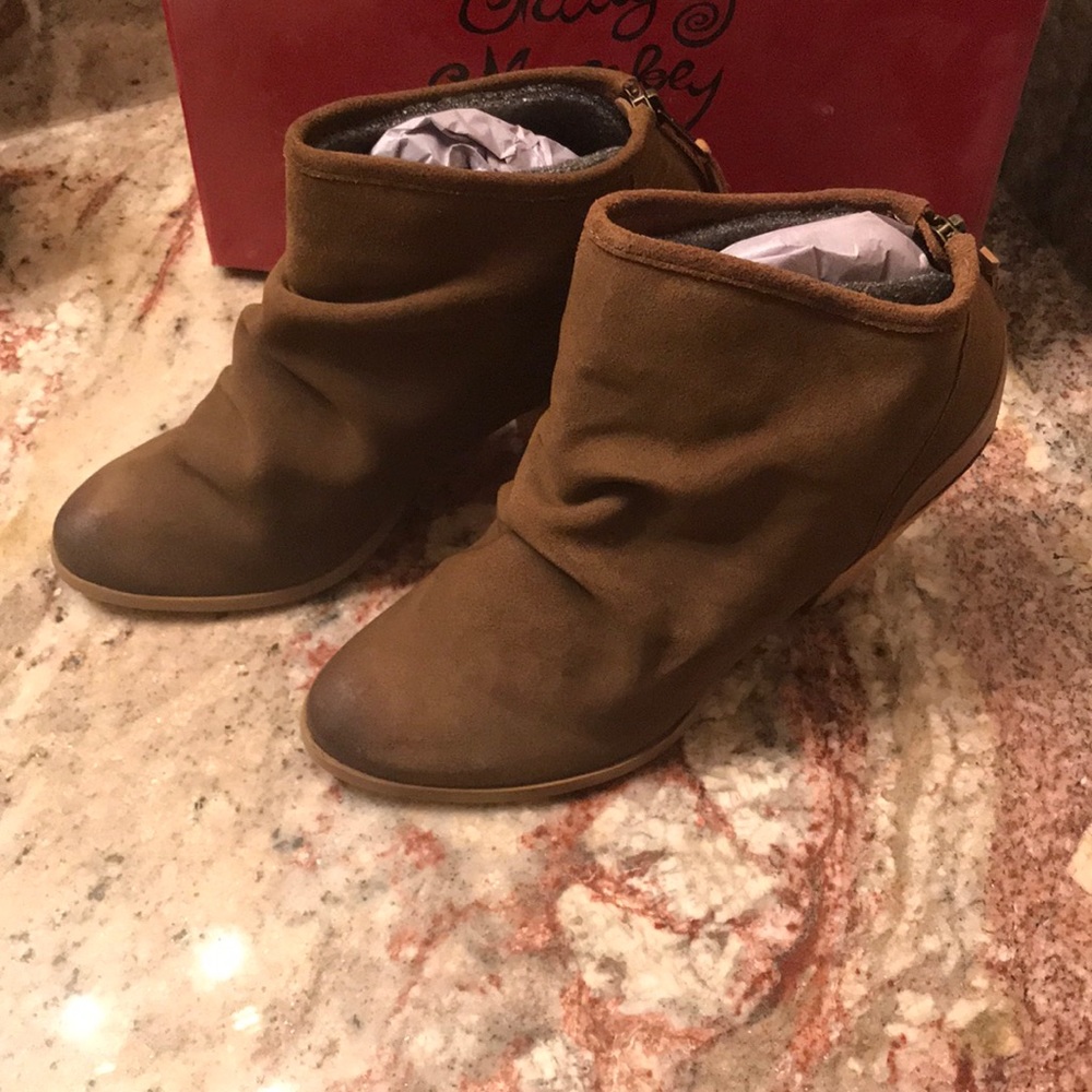 Naughty monkey tan bootie Serena boot